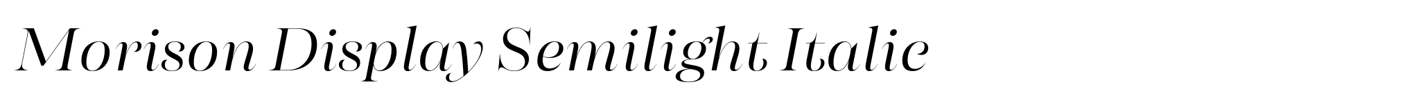 Morison Display Semilight Italic image